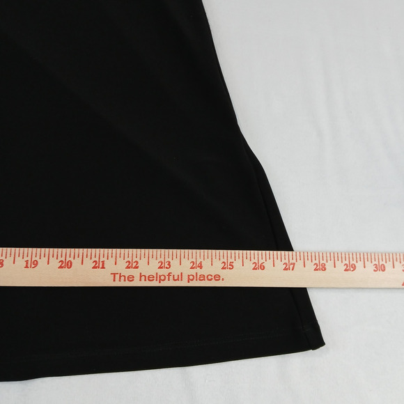 Chalet Et Ceci Tunic Small Black Asymmetrical Lagenlook Slinky Art To Wear - Picture 8 of 10